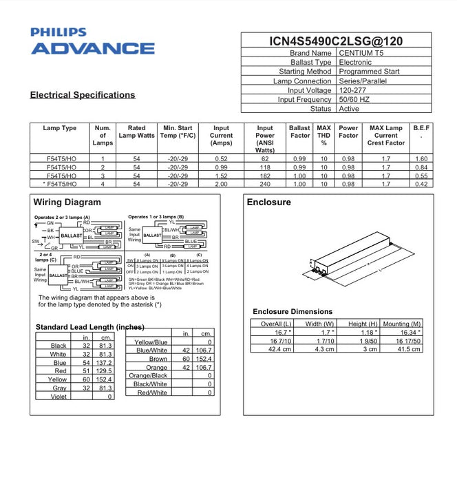 Advance Centium ICN4S5490C2LSG