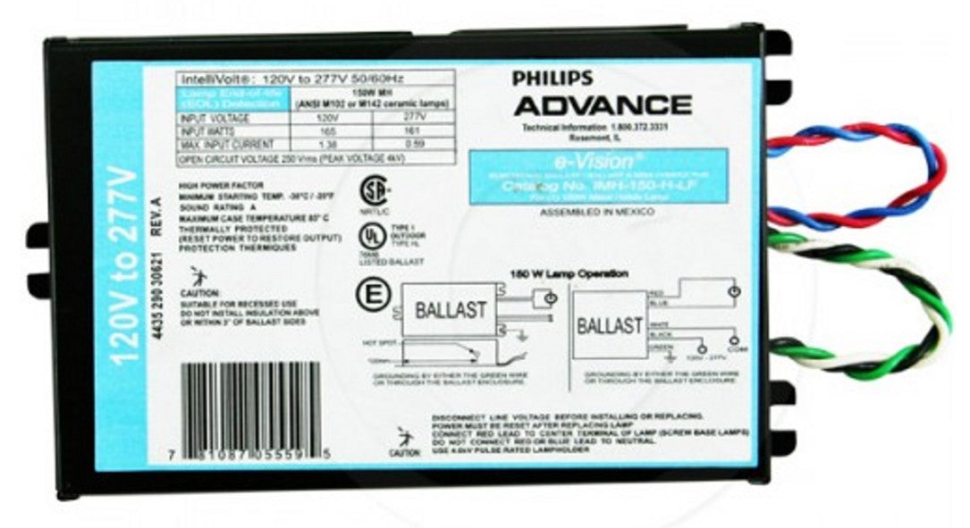 Advance IMH150HLFM 150 Watt Metal Halide Ballast