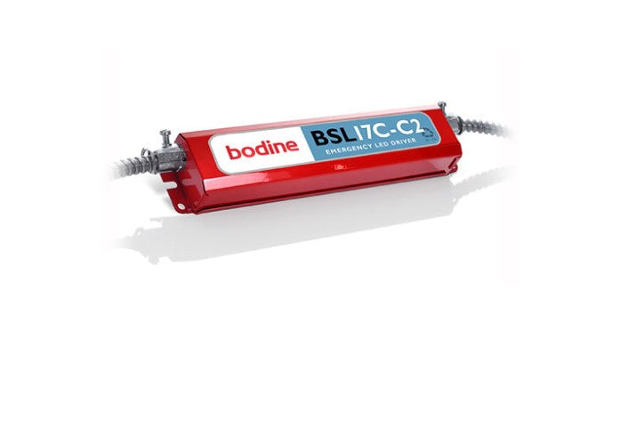 Bodine BSL17C2U emergency lighting unit with red housing