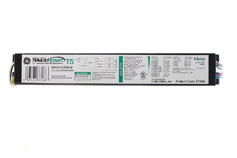 GE454MVPS90-F 10-PACK # 67566 T5 Ballast