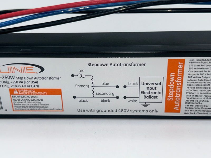 GETR480/277-250W # 74119 Step Down Transformer