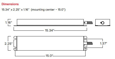 Bodine BSL310CDF Emergency Driver
