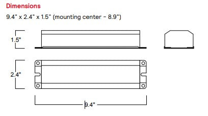 Bodine B94CGU Emergency Ballast With Conduit