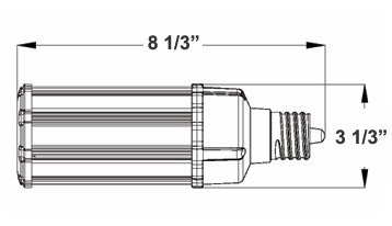 Westgate CL-EHL-36W-50K-E26 LED Corn Lamp
