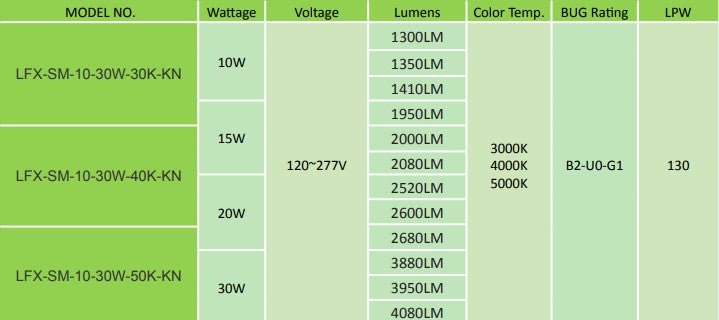 Westgate LFX-SM-10-30W-50K-KN Small Flood Light