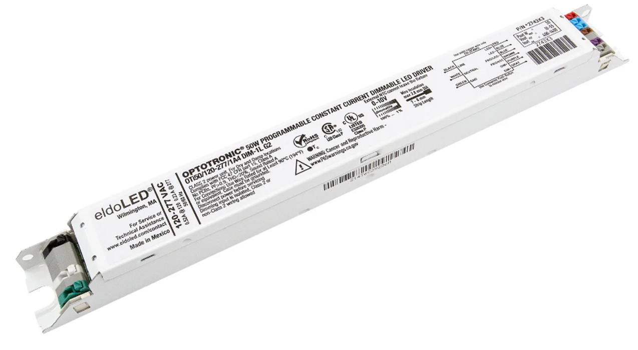 OTi50/120-277/1A4 DIM-1 L G2 OPTOTRONIC (57452/*2743X3) Programmable LED Driver - 50W Dimmable