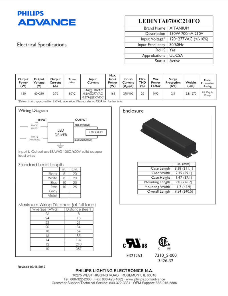 Advance LEDINTA0700C210FO 10 Pack