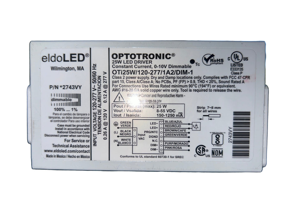 oti25w/120-277/1a/dim-1 Front